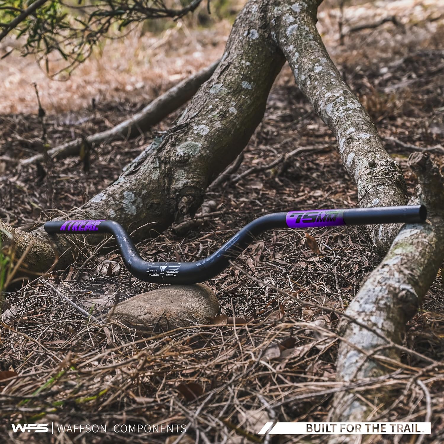 WFS Xtreme 31.8 x 800mm Handlebar 75mm Rise, Black x Purple