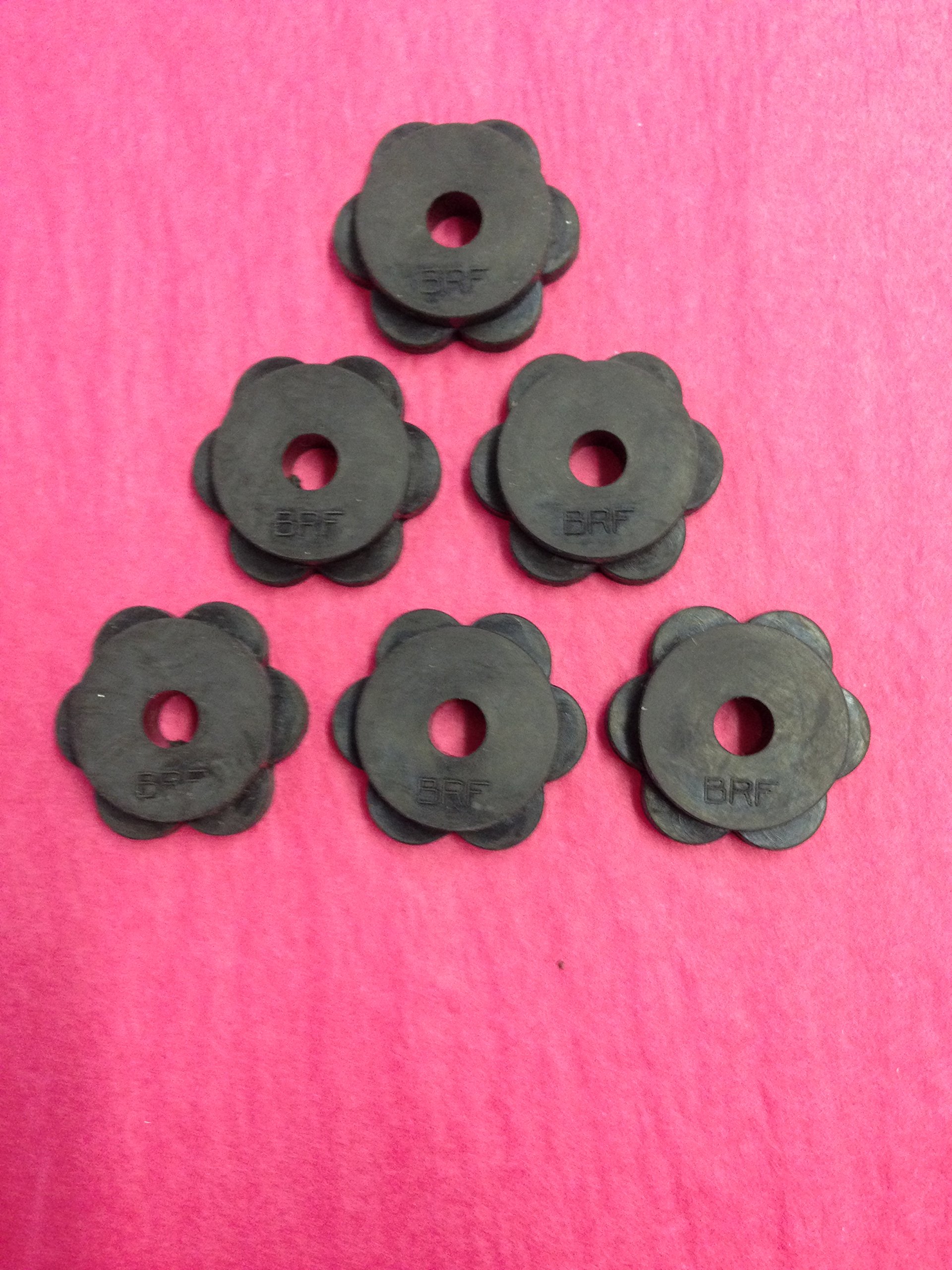 Belle Rose Farm Authentic Rubber Stoppers for Garden Flag Poles - Set of 6