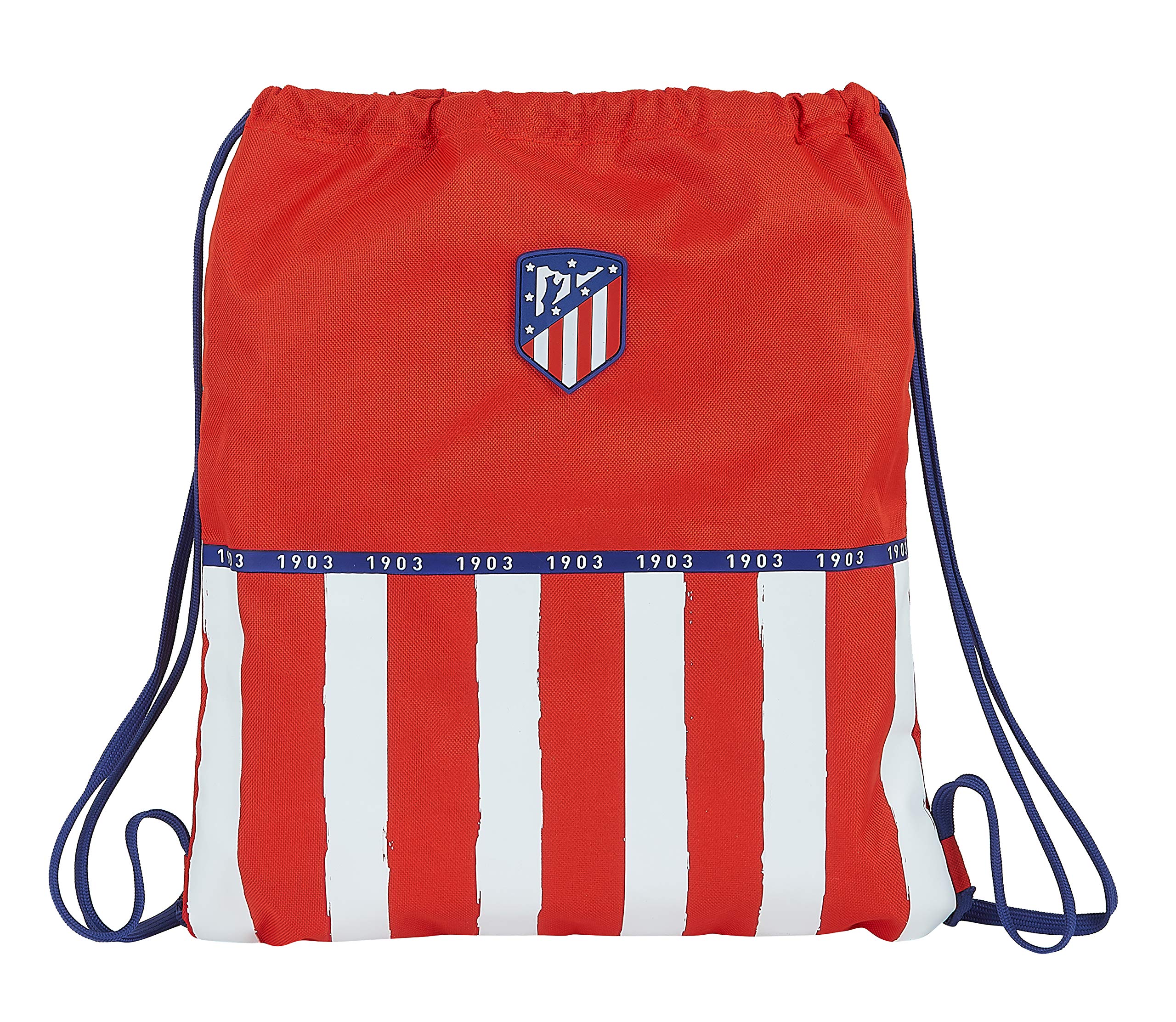 Safta Atlético De Madrid, Mochila Saco Unisex Niños, Rojo/blanco/azul, 350xx400 Mm