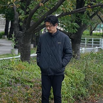 Amazon.co.jp: [OUT ACT] キルティングダウン (L, ブラック