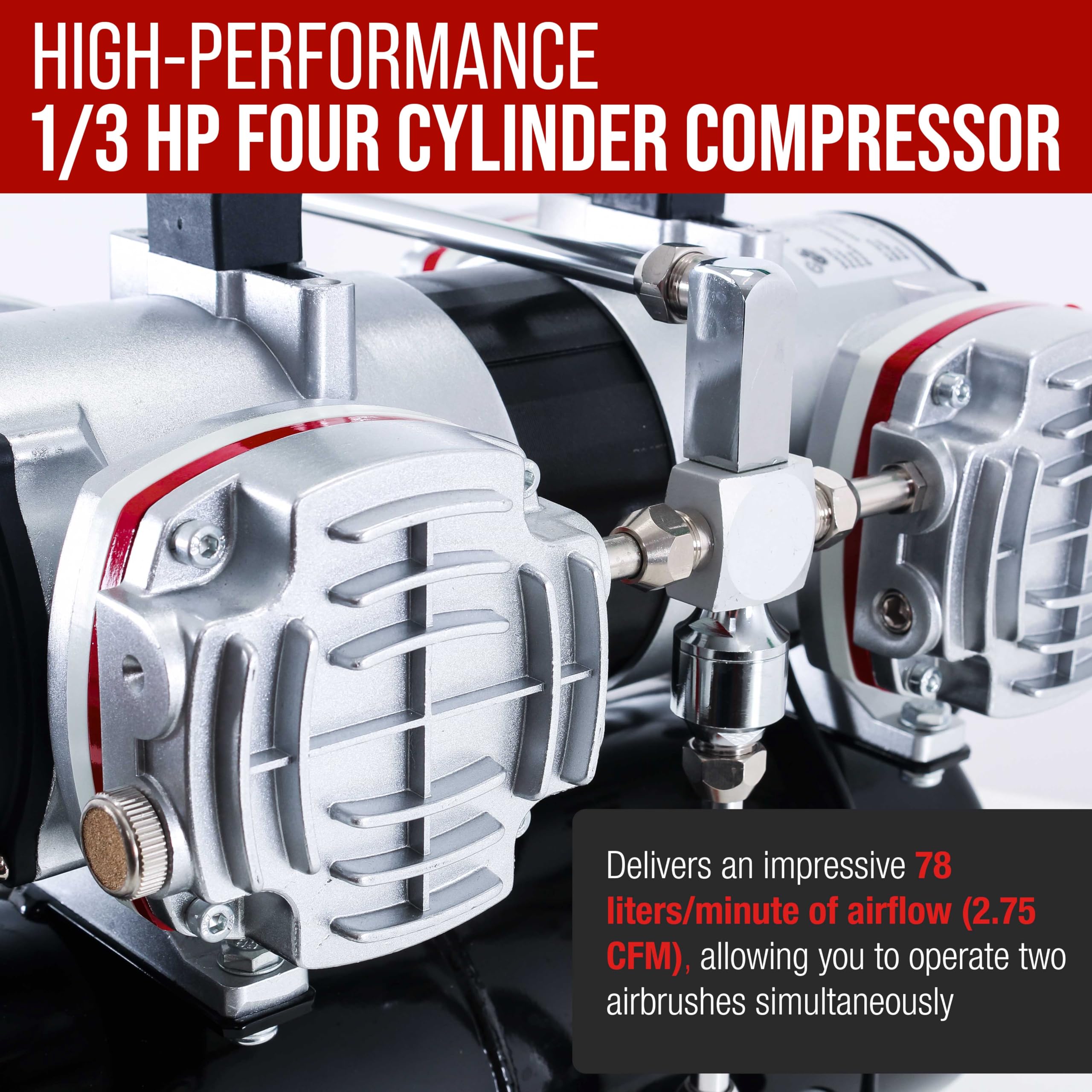 Skill Compressor Snapklik.com : TC-848 Air Compressor - 1/3 HP, 4-Cylinder, 4L Air Tank ...