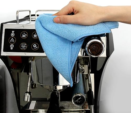 Miniatura 6 de Tricol Clean Paño de limpieza de microfibra de grado comercial profesional, paquete de 12 unidades, 16 x 16 pulgadas (grado comercial, extragrueso,