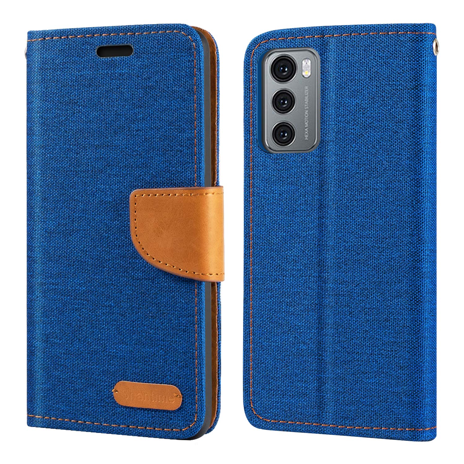 Custodia A Portafoglio Con Flip In Tessuto Oxford E PU Per LG Wing 5G – Protezione Con Tasche E Supporto