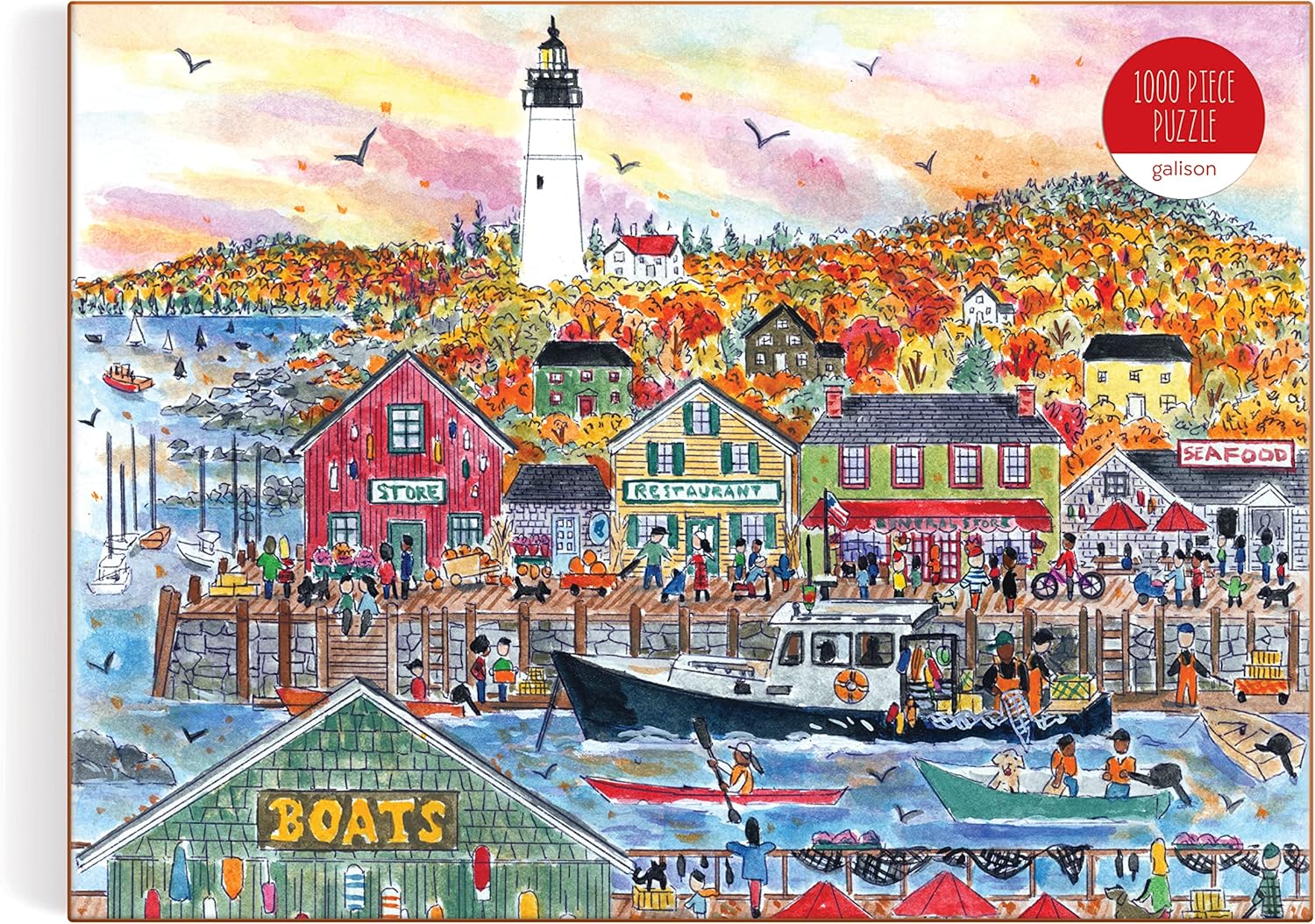 Galison Michael Storrings Autumn by The Sea 1000 Piece