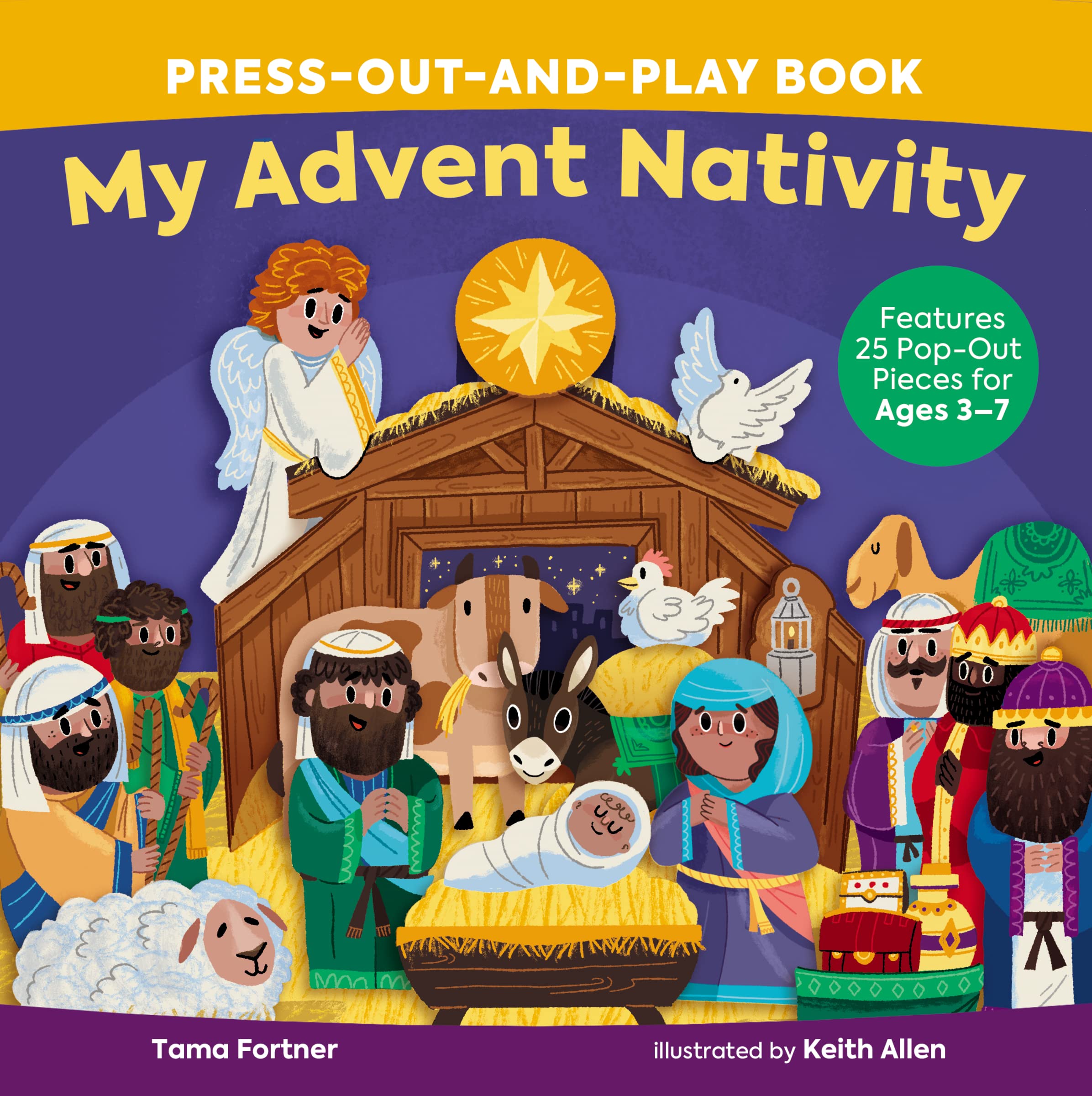 My Advent Nativity Press-Out-and-Play Book, Board Book, Tama Fortner