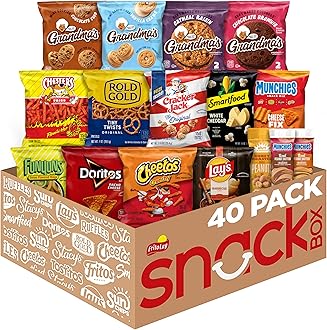 Frito-Lay Ultimate Snack Care Package, Variety Assortment of Chips, Cookies, Crackers & More, 3.39 Pounds, (Pack of 40)