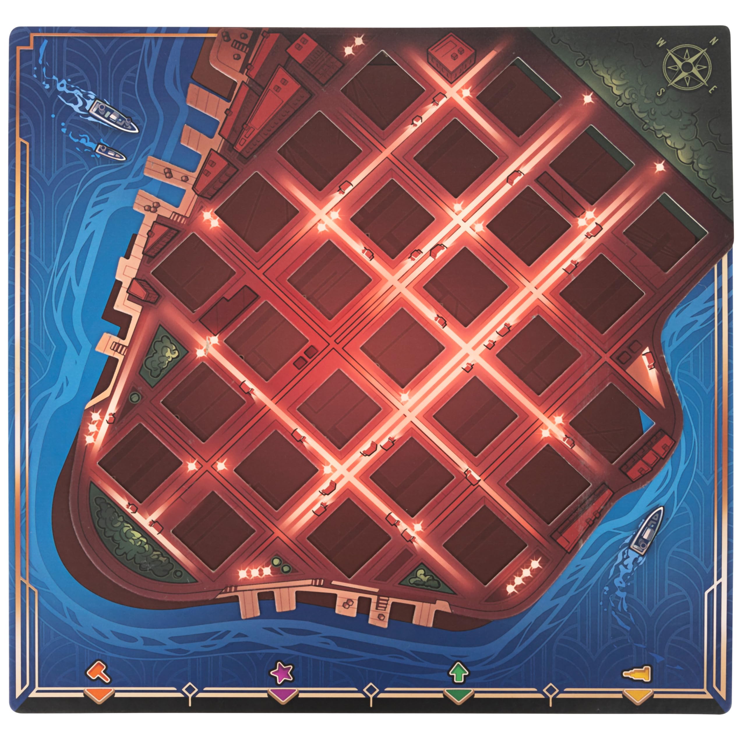 Santorini New York, Strategy Board Game, for Adults and Kids Ages 8 and up
