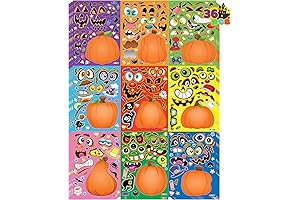 JOYIN Halloween Sticker Pack - 36 Pumpkin Stickers for Kids