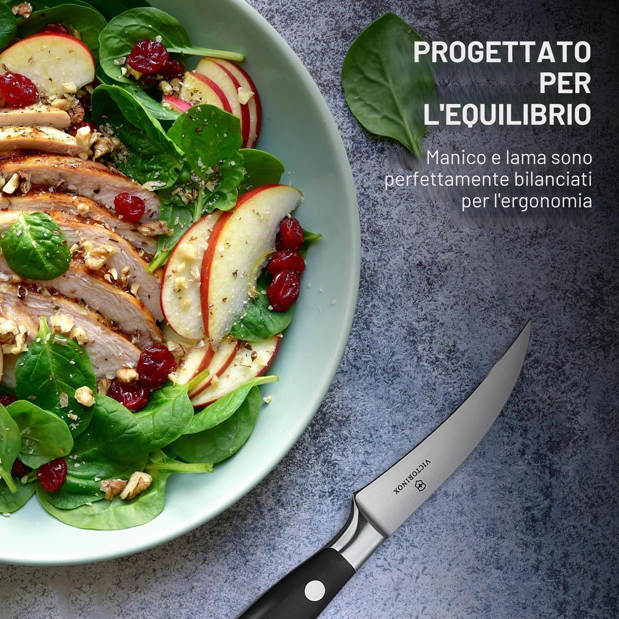 Victorinox Grand Maître Spelucchino Professionale per Carne, 8 cm, Nero | Coltello da chef per lavori di precisione, lama in acciaio inossidabile extra affilata e manico ergonomico in POM