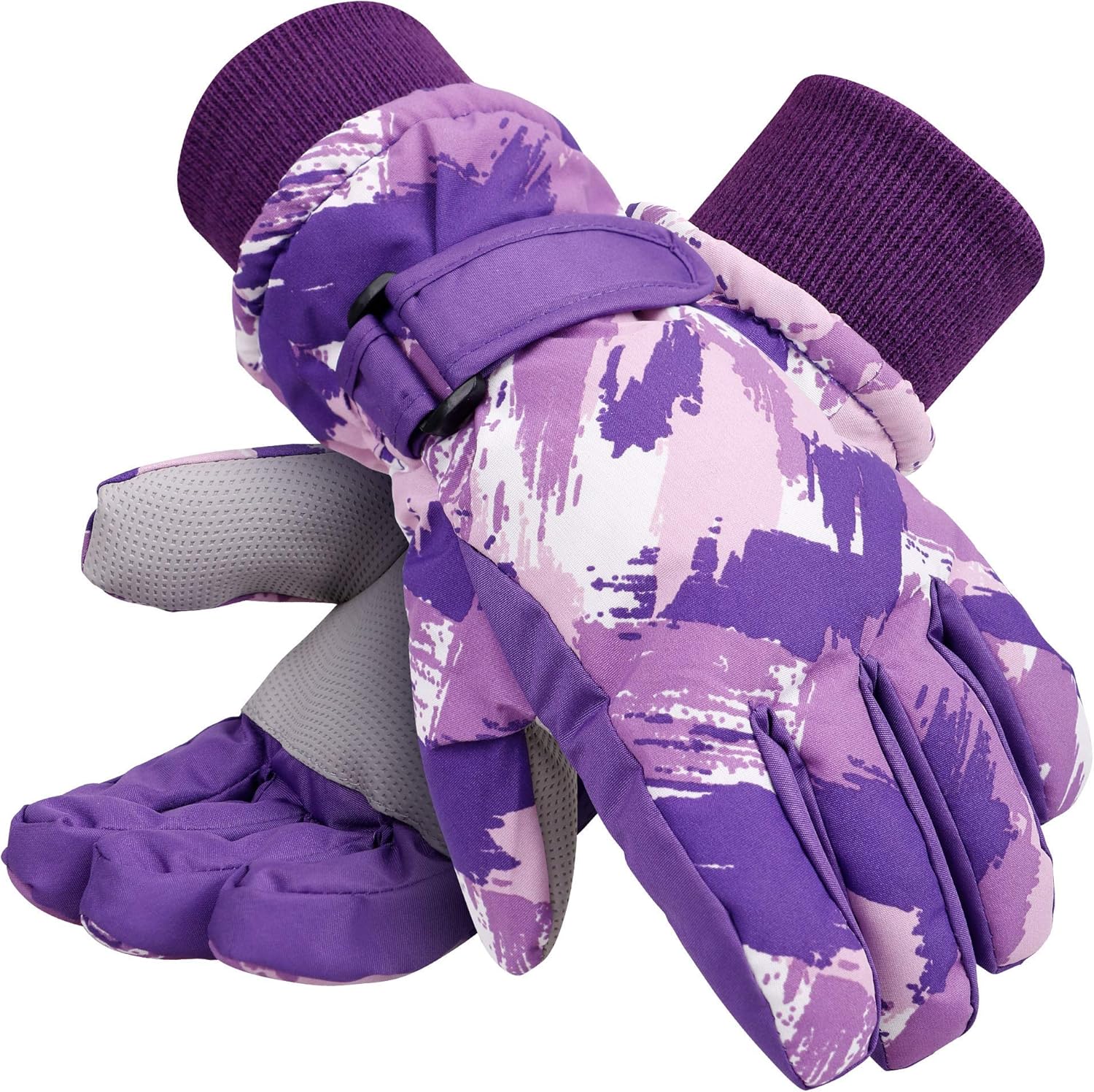 LULLABY KIDS Kids Winter Gloves Waterproof Boys Girls Snow Ski Gloves