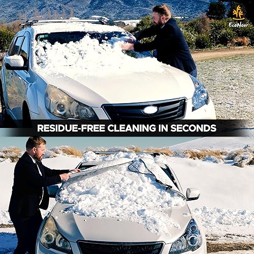 Miniatura 3 de EcoNour Funda magnética para parabrisas para hielo y nieve, cubierta de parabrisas de PEVA de cuatro capas para cualquier clima, cubierta de nieve
