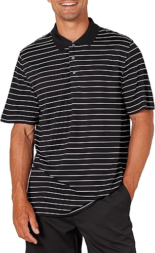 Tienda Essentials Camisa tipo polo para hombre de golf, de secado rápido y que absorbe la humedad, manga corta