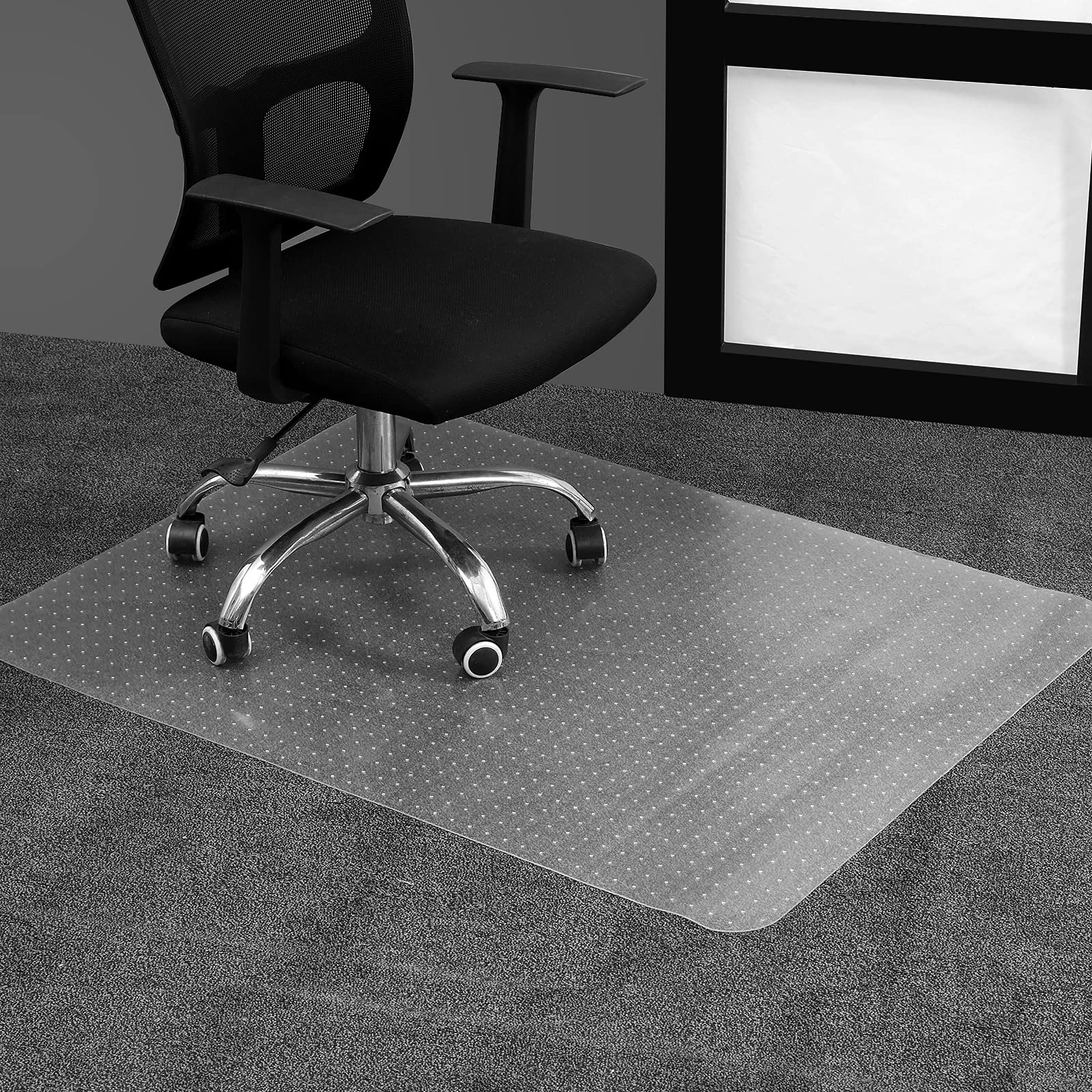 Office Clear Chair mat for Carpeted Floors 36 x 48 Transparent Home Floor Protector Mat Chairmats Heavy Duty
