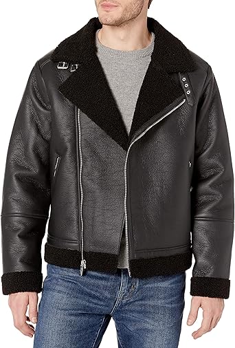 sean john leather bomber jacket