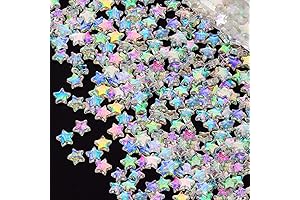 OIIKI Clear Star Beads: Radiant Accents for Dazzling Crafts