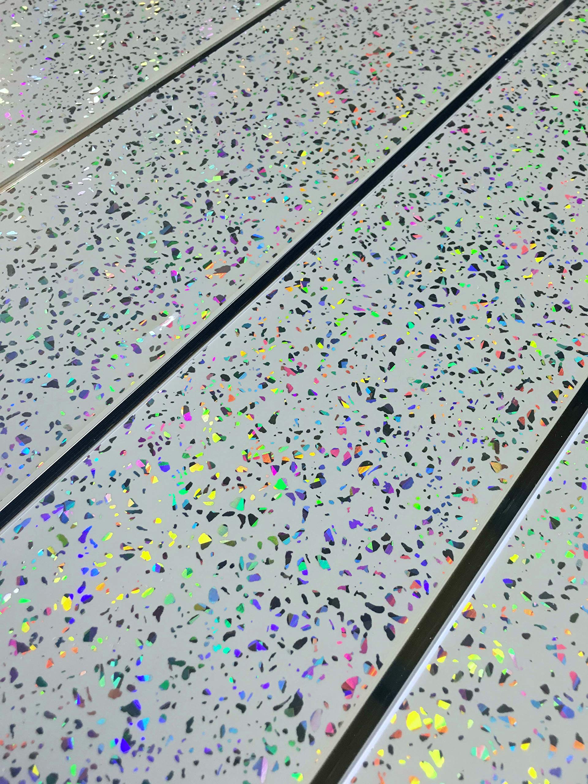 Dbs Platinum,White,Chrome Platinum White Sparkle Chrome 5Mm Bathroom Ceiling Panels Wall Cladding (16 Pack)