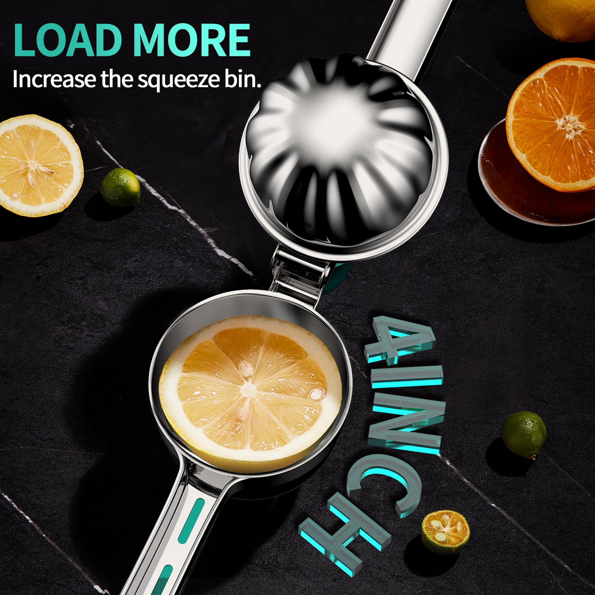 Stainless Steel Citrus Juicer Lemon Squeezer, Stainless Steel Hand