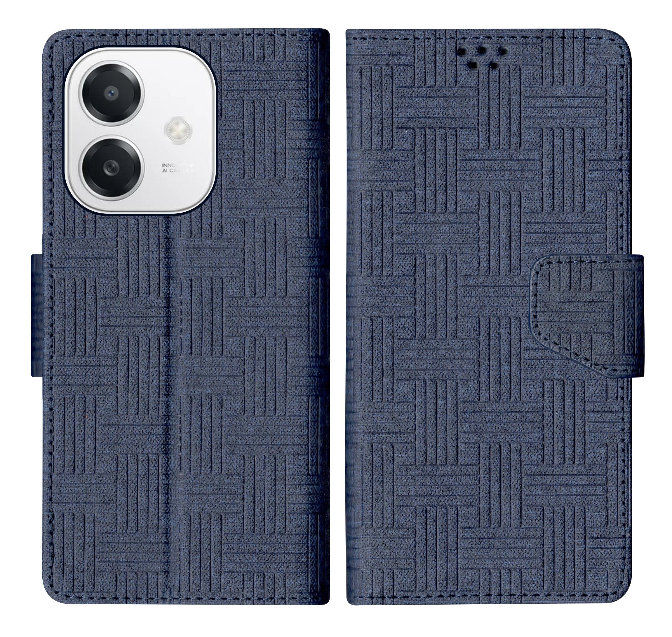 SBMS Flip Cover for Oppo A3x 5G / Oppo A3 5G Back Cover Case with Magnatic Closure | Inbuilt Stand | Card & Money Pocket (Mat Blue) (B0DCC1HGHJ) Amazon Price History, Amazon Price Tracker