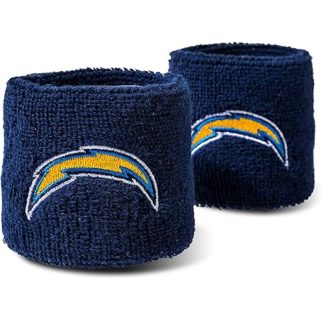 Franklin Sports NFL Team Wristbands: Show Your LA Chargers Pride