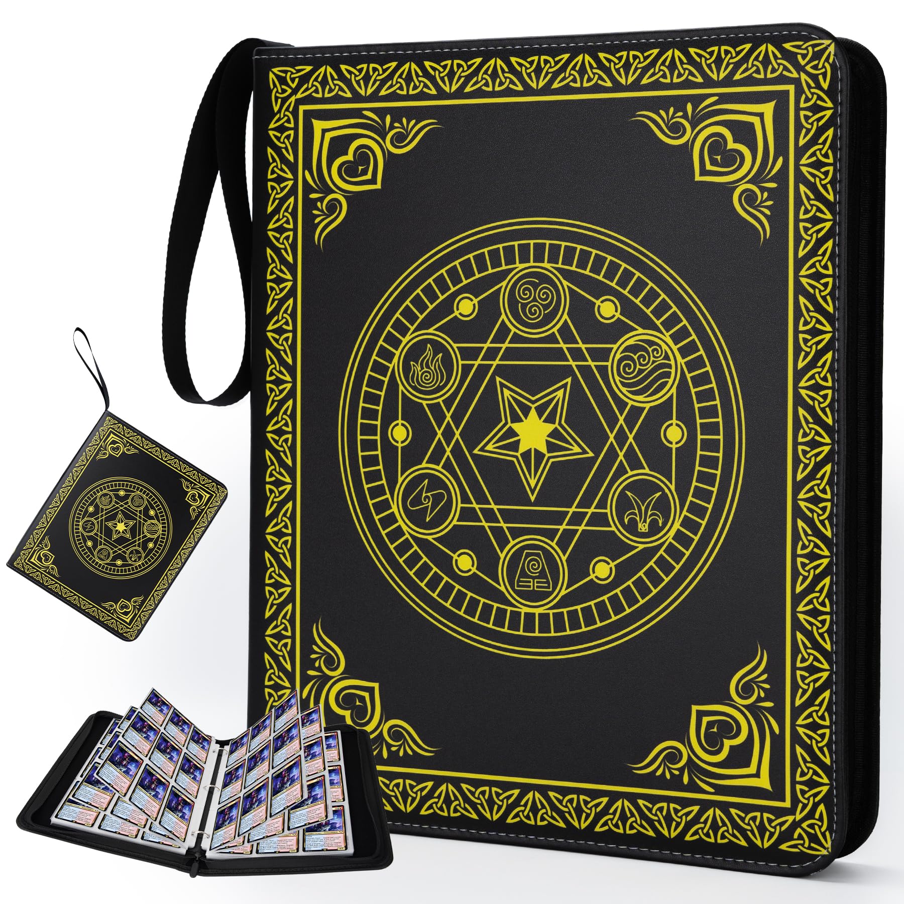 9 Pocket Card Binder for MTG/YGO/PTCG/Game Cards, Holds 900 Cards,Premium Collector Card Album for Standard Cards,Toys Gifts for Kids(MTG)