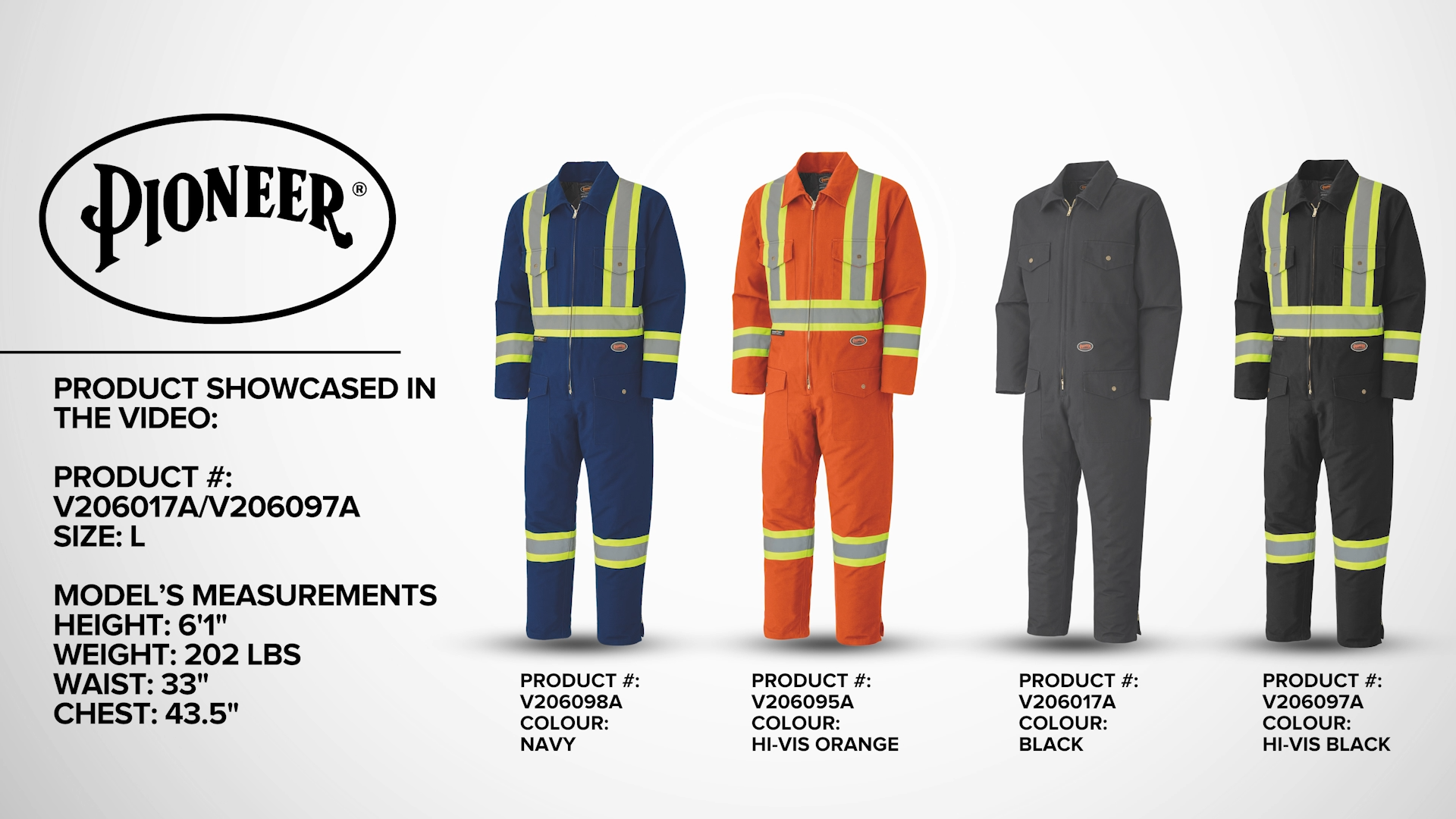 Pioneer Heavy Duty Insulated Work Safety Coverall for Winter