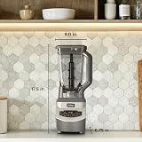 Liquidificador Ninja BL660 Profissional compacto, processamento de alimentos e vitaminas, 1.100 W, 3 funções, jarra de 2 L, 2 copos de 473 ml com tampas de bico para viagem, cinza — imagem 6