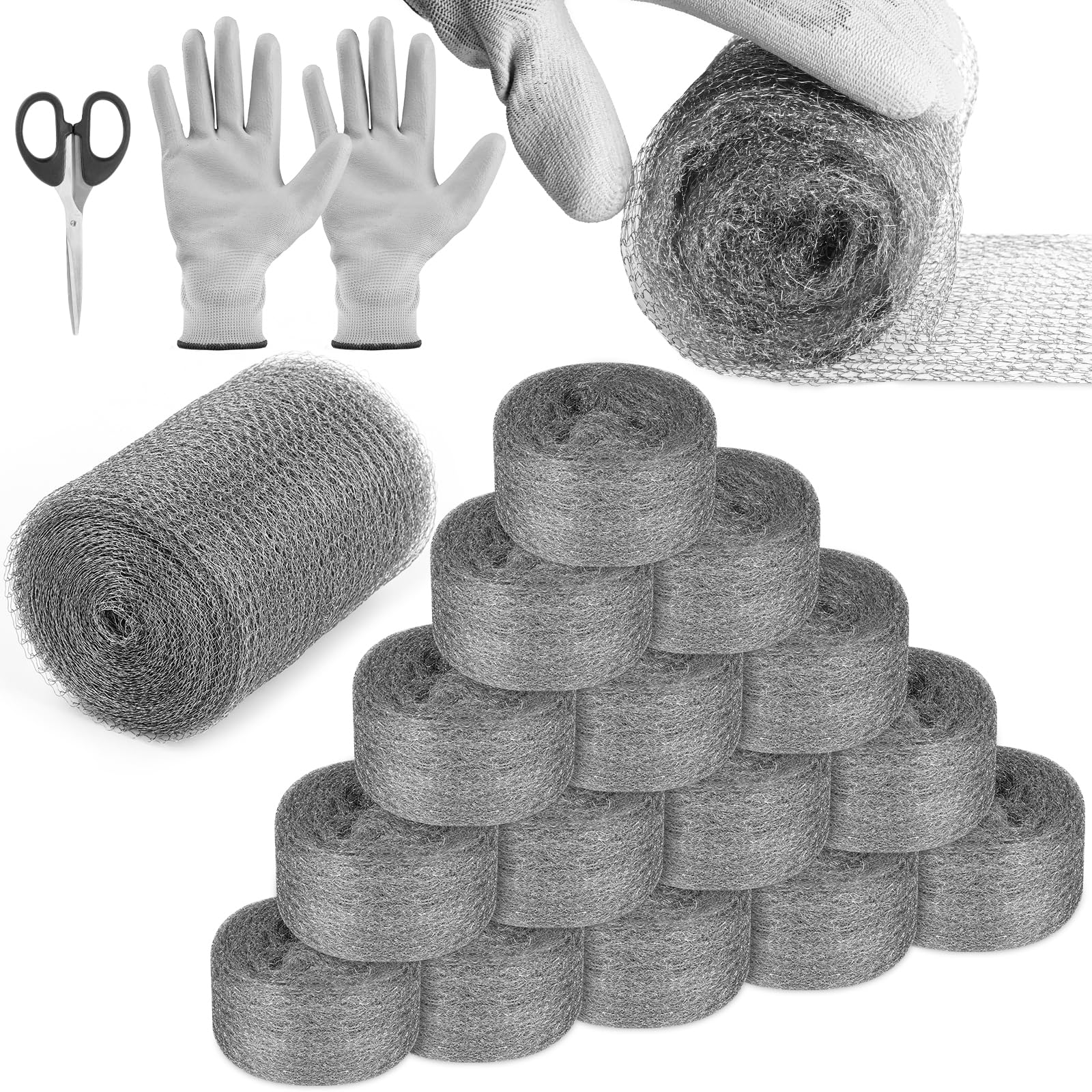 Steel Wool Mouse Control Kit - Pest Barrier -9