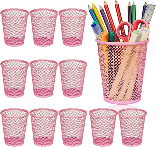 Banshou Portalápices, soporte de malla para bolígrafo, para escritorio, soporte redondo negro para la escuela, el hogar, la oficina y otros