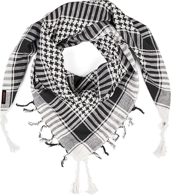 LOVARZI Desert Shemagh Scarf - Stylish & versatile fashion scarf for Men & Women of All Ages