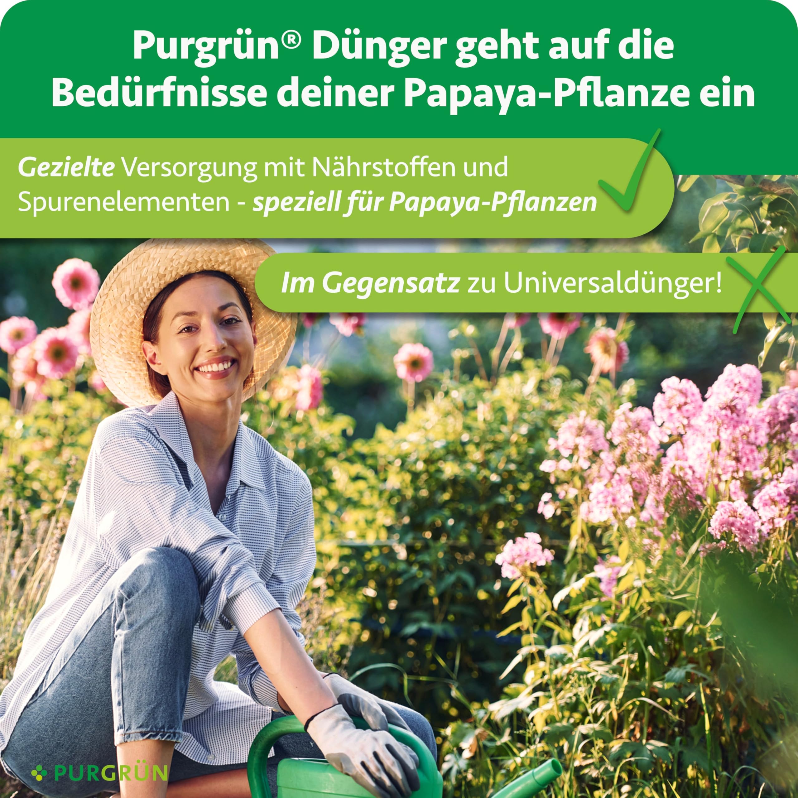 Bio-Papaya-Dünger 1 Liter – Organische Rezeptur – Premium-Flüssigdünger – NPK 4+1+7 – Mit Algenextrakt & Vinasse – Extra Kalium für gesundes Wachstum – Ohne tierische Inhaltsstoffe
