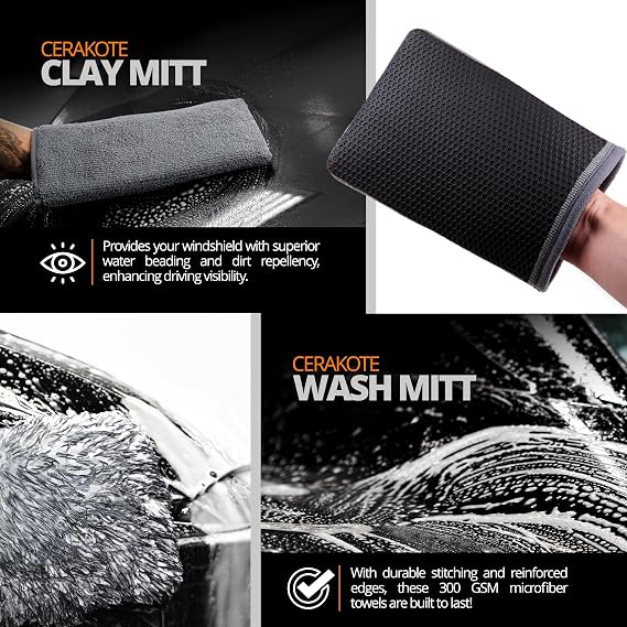 CERAKOTE Car Detailing Bundle, Fully Covered, 8 Piece