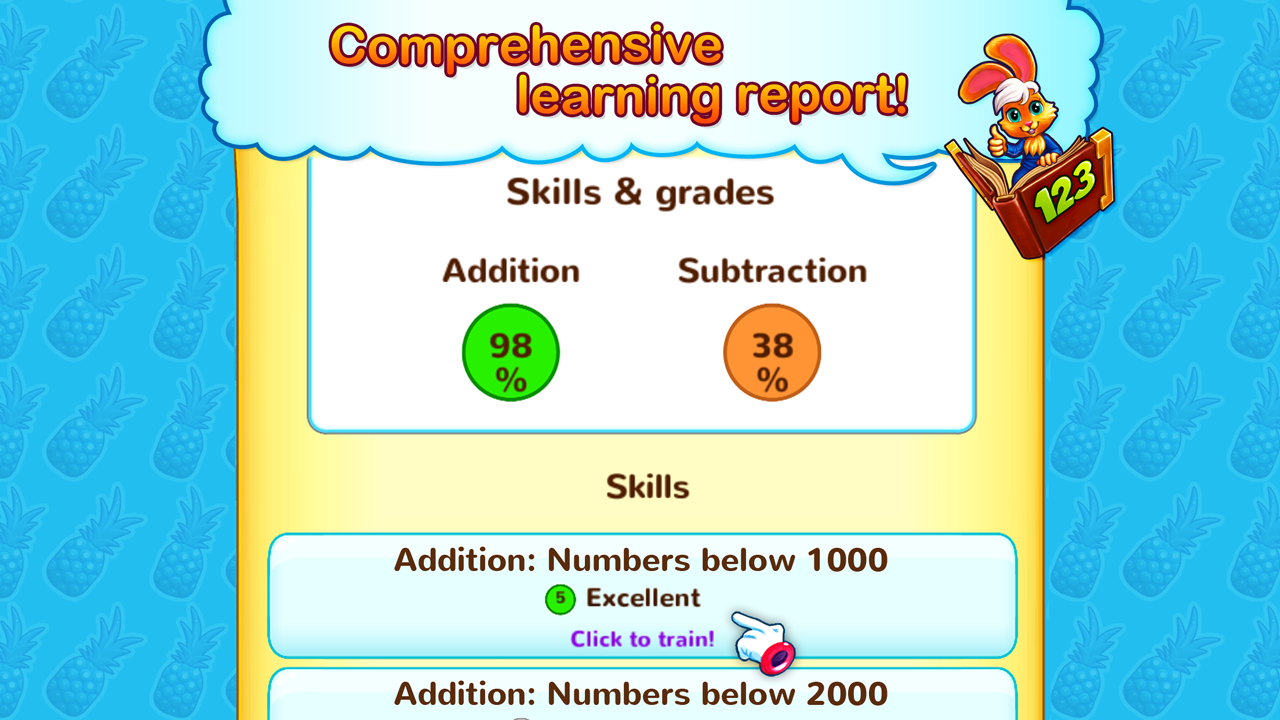 Wonder Rabbit Game Wonder Bunny Math Race: 2nd Grade Advanced Learning App for Numbers ...