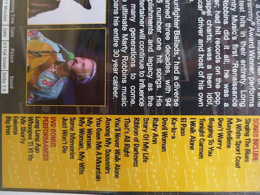 Amazon.co.jp: Marty Robbins Anthology [DVD] : DVD