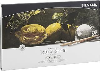 LYRA Rembrandt L2011360B Watercolour B-Stock Metal Case with 36 Watercolour Pencils, Assorted Colours