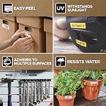 DYMO D1 Standard Labels for LabelManager Label Makers, 1/2" x 23-Foot, Black Print on White Tape, Self-Adhesive, 1 Cartridge