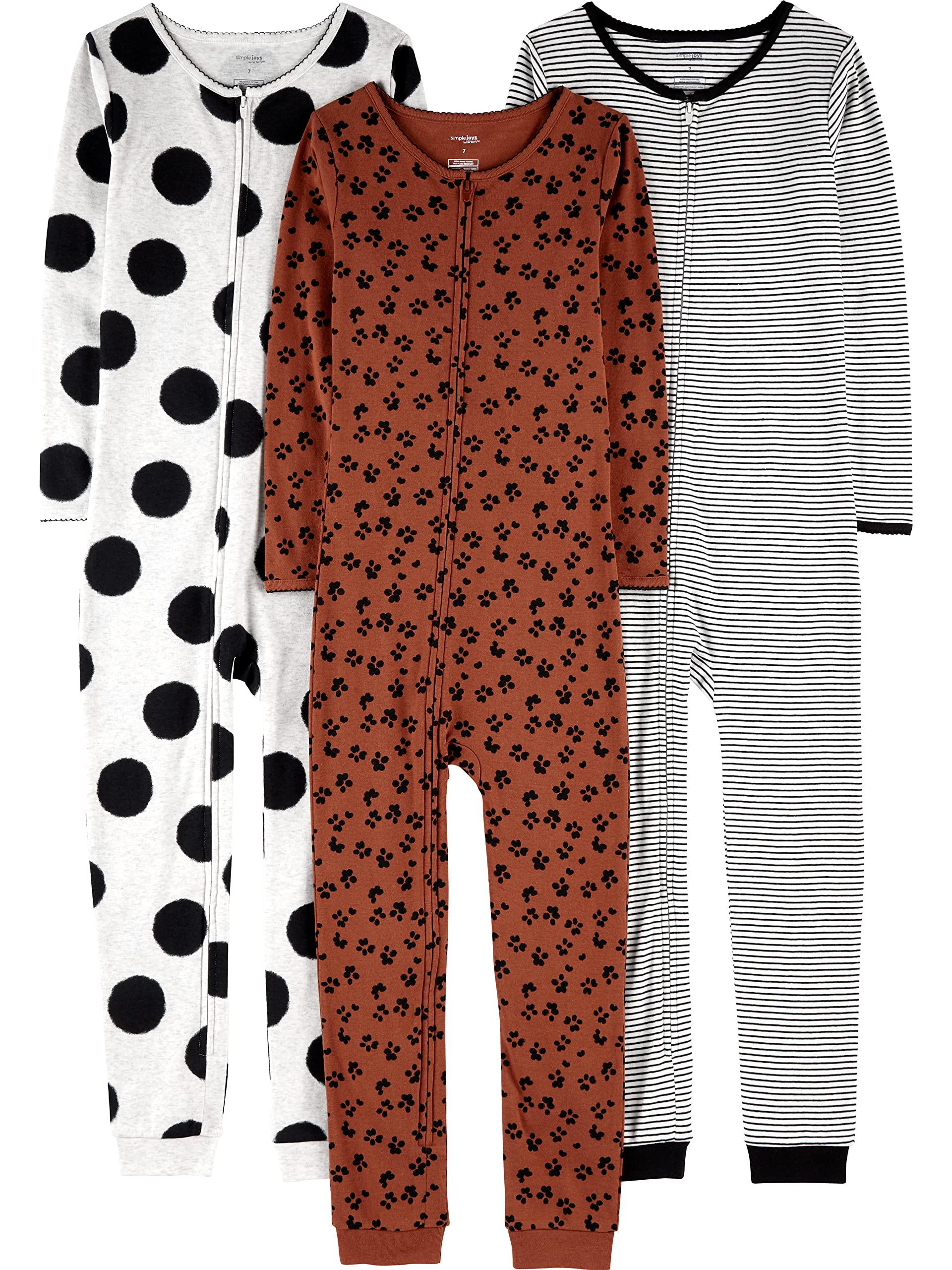 Simple Joys by Carter'sbaby-boys 3-pack Snug Fit Footless Cotton PajamasOEKO-TEX STANDARD 100