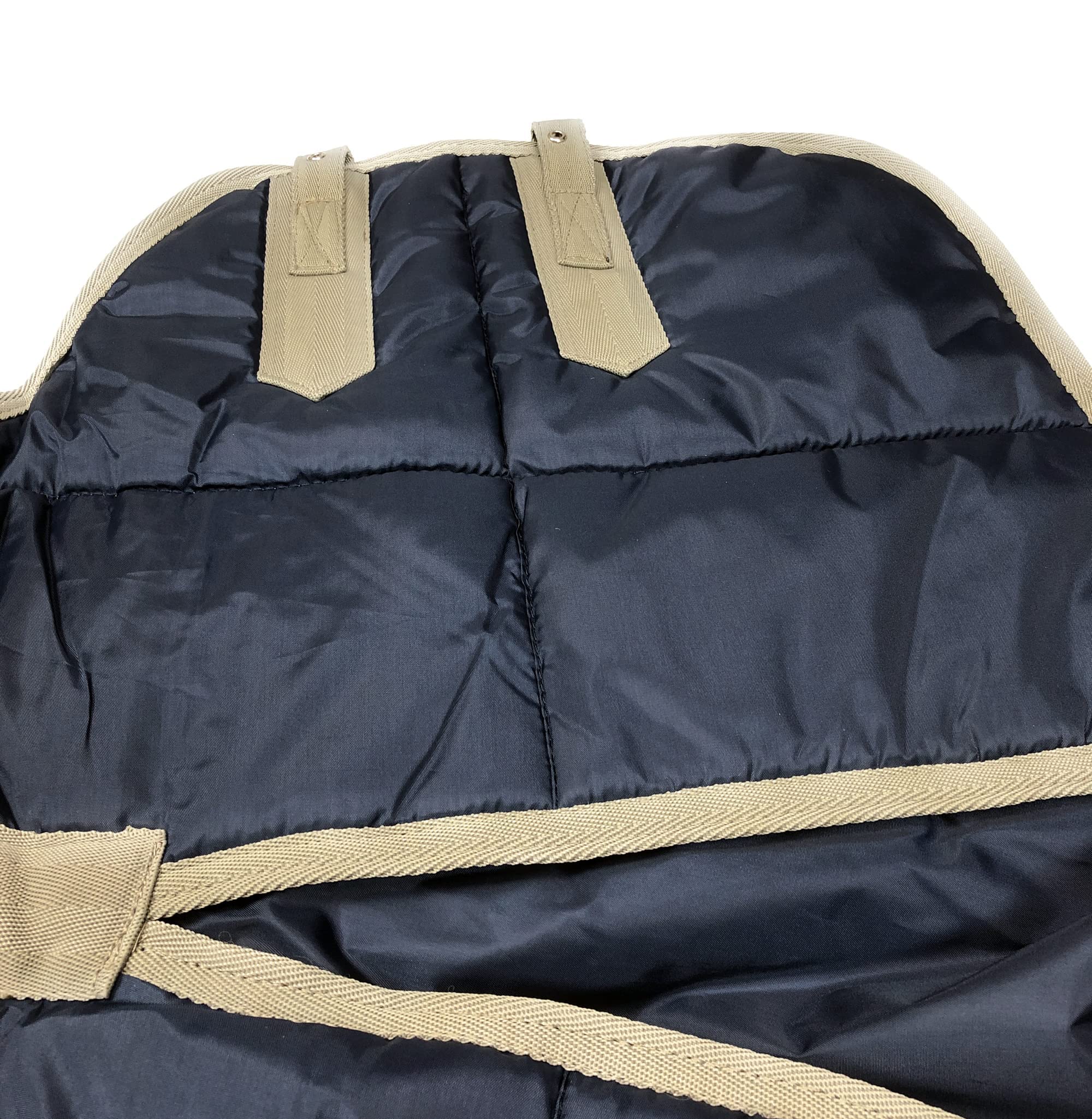 Horses, Coperta Invernale Horses Warm Walk per Cavallo, Imbottita, Morbida, Comoda, ideale per Box, Resistente, con Cinghie ad Incrocio (155 cm, Blu)