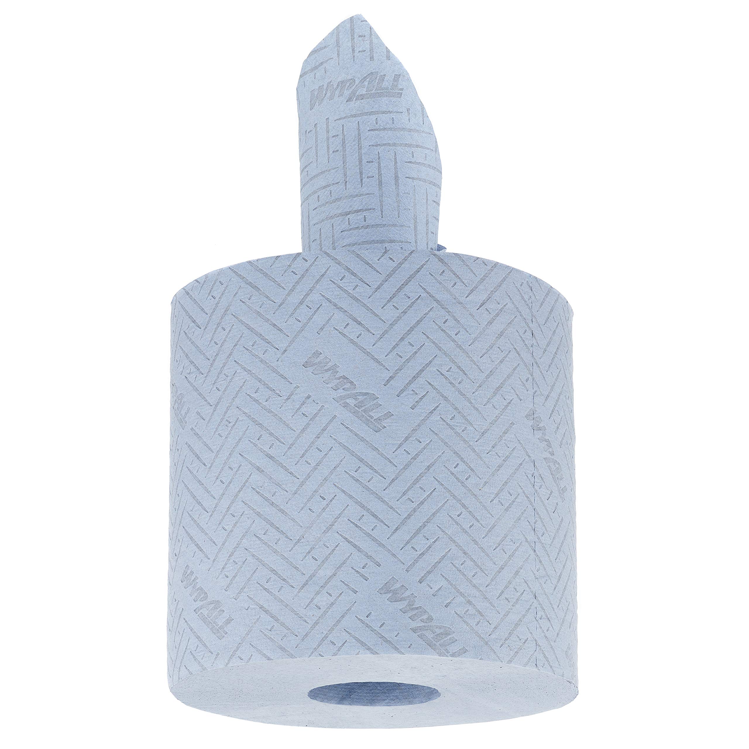 Paños de papel de color azul para mantenimiento y limpieza WypAll L20 7277 - Rollos con dispensación central de 2 capas - 6 rollos azules x 400 paños de papel (2400 en total)