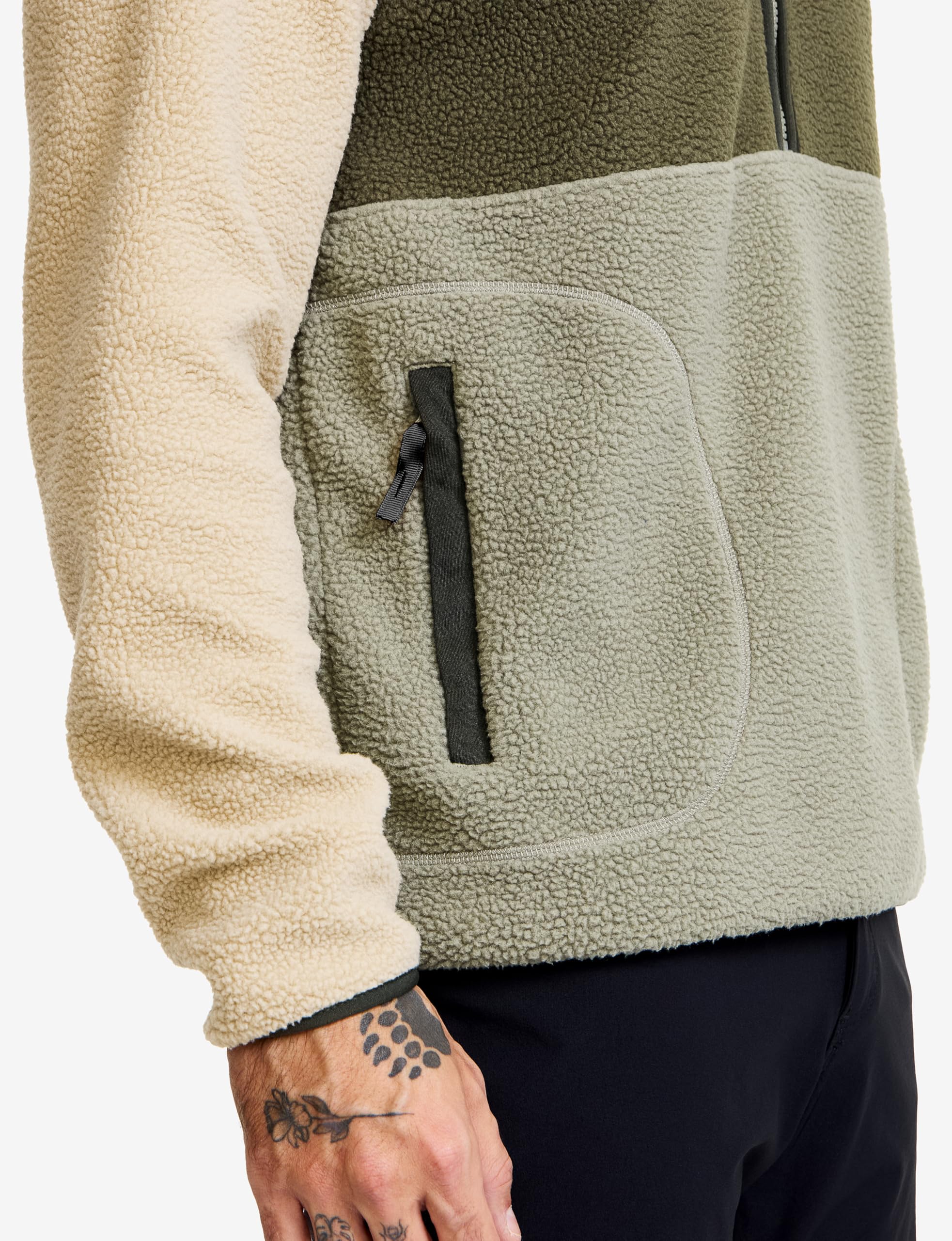 RevolutionRace Canyon Half-Zip Pile Fleece für Herren, Outdoor Teddy Fleecejacken perfekt für Wanderungen und Outdoor-Abenteuer