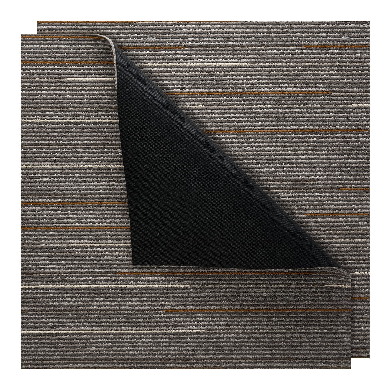 VEVOR Losetas de Alfombra, 609,6 x 609,6 x 6 mm, Suelo de Moqueta Modular de 9 m², Fácil de Instalar y Reemplazar, para Apartamentos, Oficinas, Propiedades de Alquiler, Marrón Oscuro, 24 uds