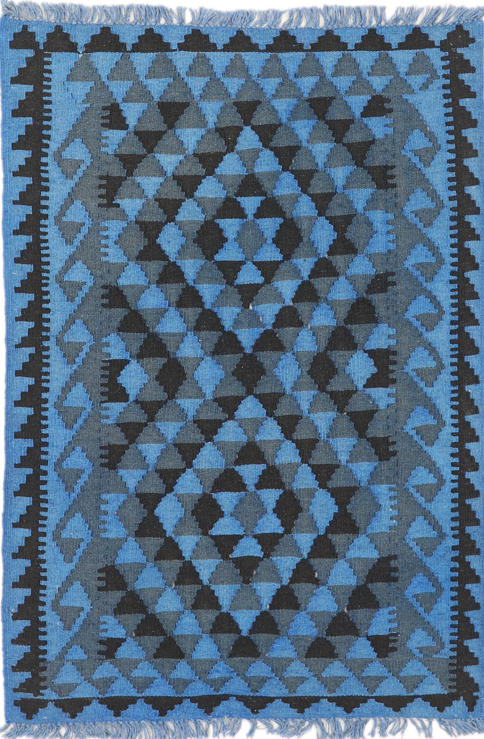 Tapis d'Orient kilim afghan en laine pour salon chaleureux