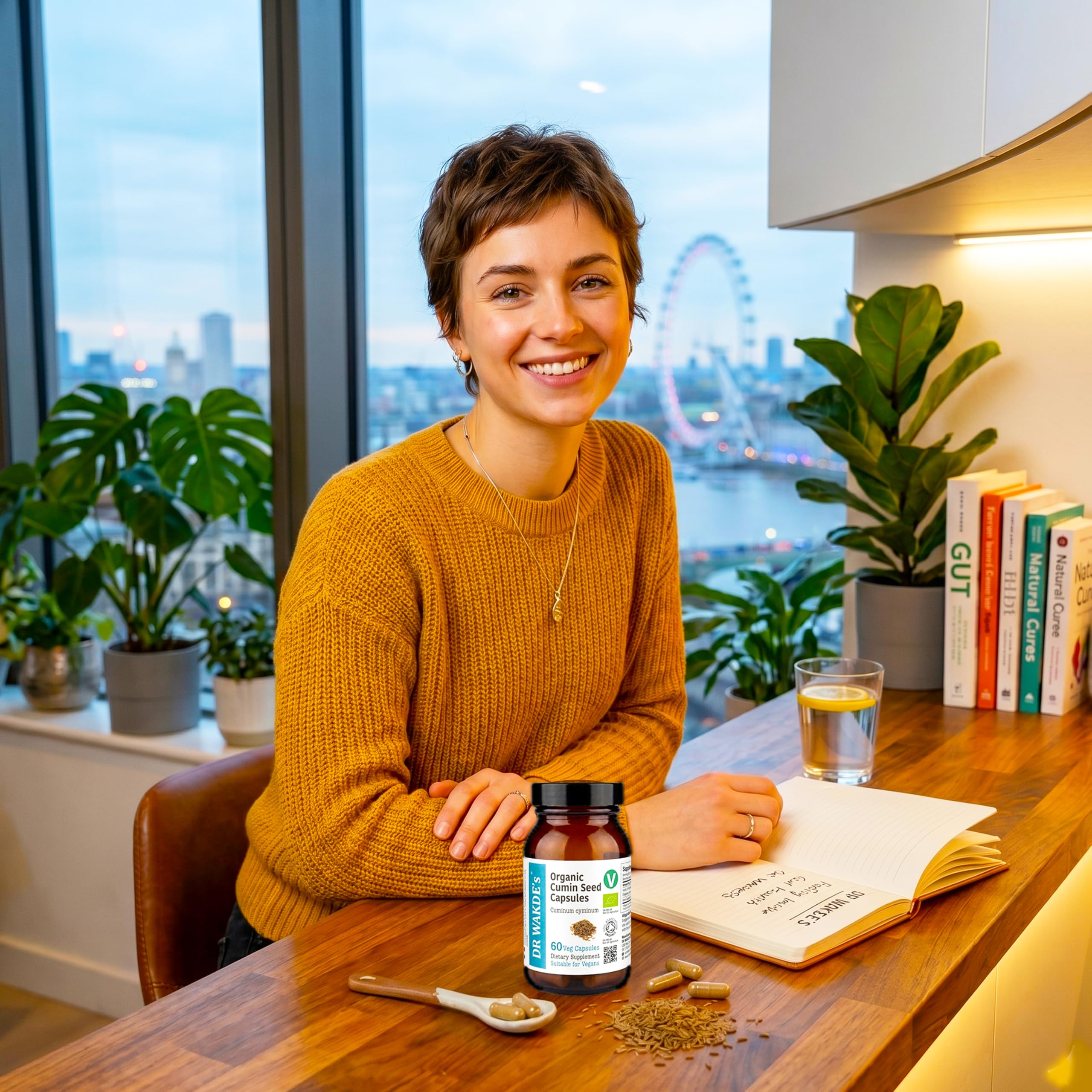 DR WAKDE'S Kreuzkümmel-Kapseln (Cumin) I 100% Kräuter I 60 Vegetarische Kapseln I Ayurvedische Nahrungsergänzung