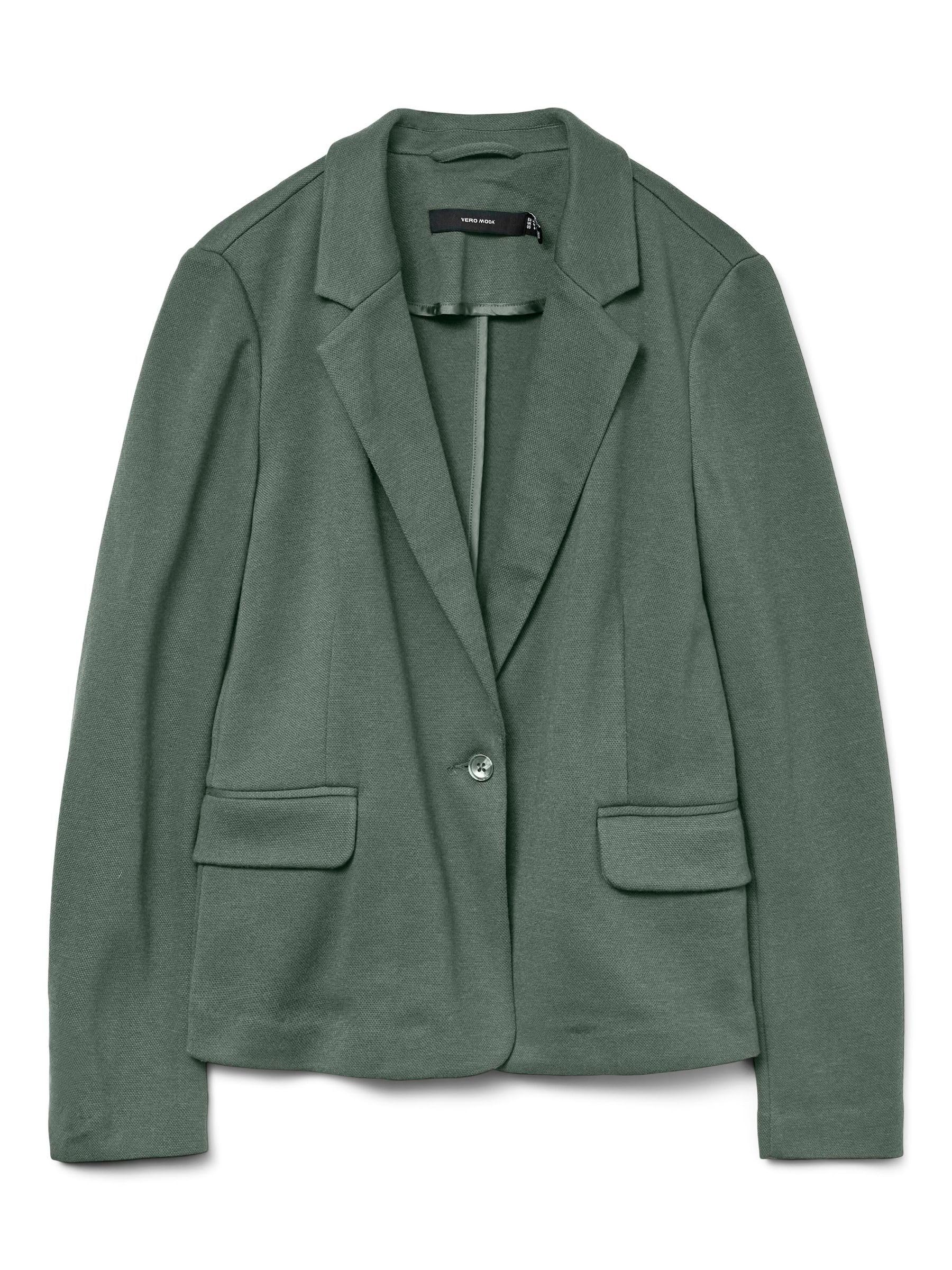 Vero Moda Women's Vmjulia Ls Blazer Dnm Noos, Laurel Wreath, 12