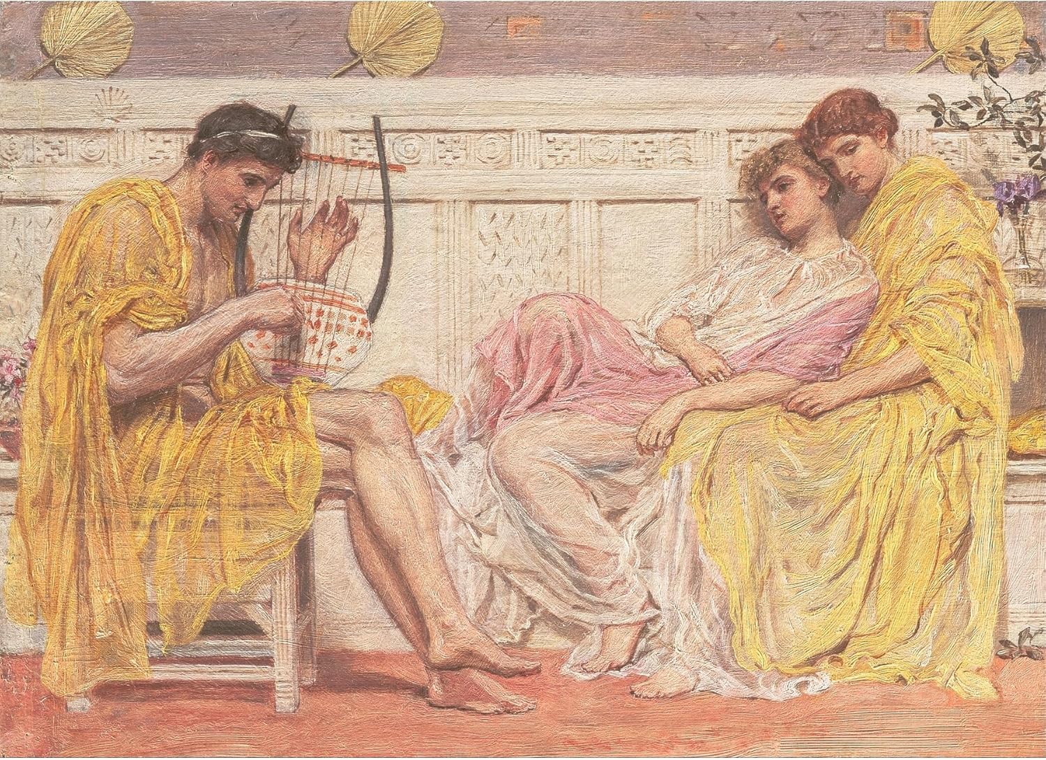 ArtDirect A Musician Unframed Art Print Giclee Poster by Albert Joseph Moore - Ready for Framing with Customization Sizes 10x7, 14x10, 20x14, 33x24, 48x35 and 60x43 inches
