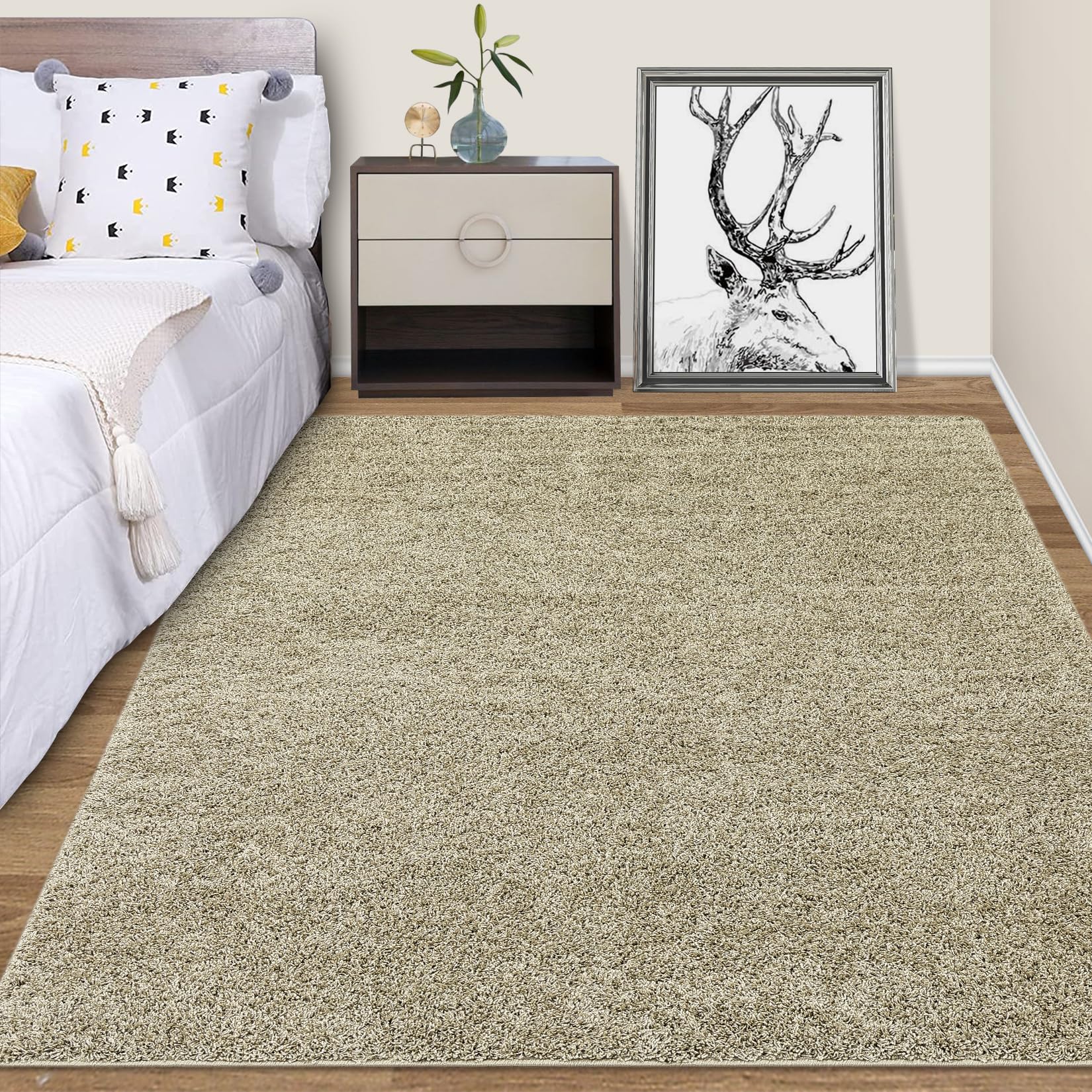 Photo 1 of Solid Shag Area Rug 9x12