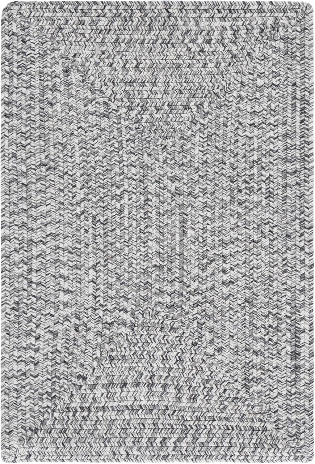 SAFAVIEH Washable Rug Outdoor Braided Collection - 2' x 3', Grey & Ivory, Handmade & Reversible, Non-Shedding & Easy to Clean, Ideal for Entryway, Patio, Kitchen, Mudroom, Front Door (BRA201F)