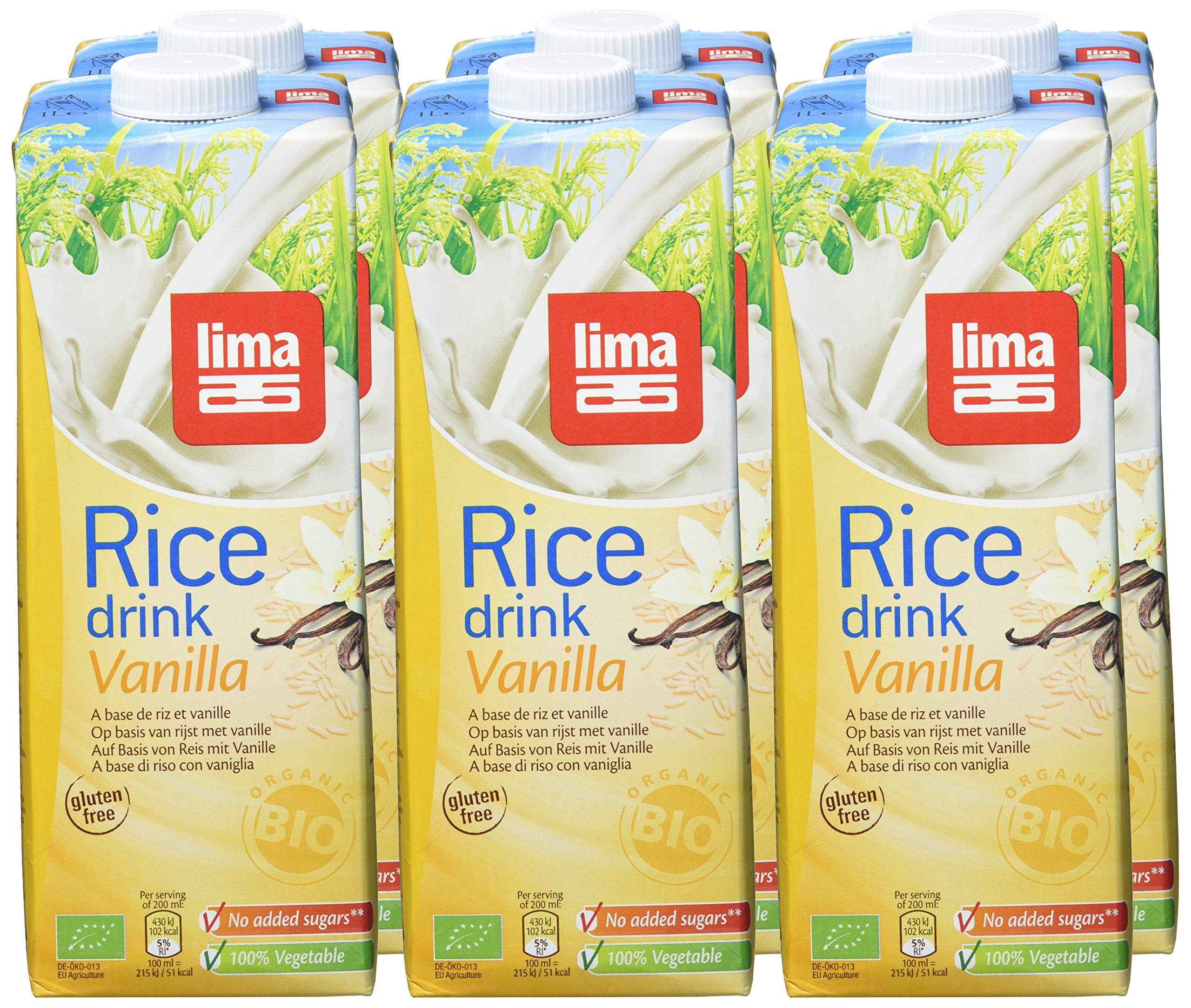 LIMA Rice Drink Vanilla, 6er Pack (6 x 1000 g)