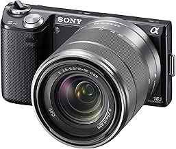 Sony NEX5NKB Compact System Camera Zoom Kit Black 16 MP SEL 18-55mm Lens Sony NEX5NKB Compact System Camera Zoom Kit Black 16 MP SEL 18-55mm Lens