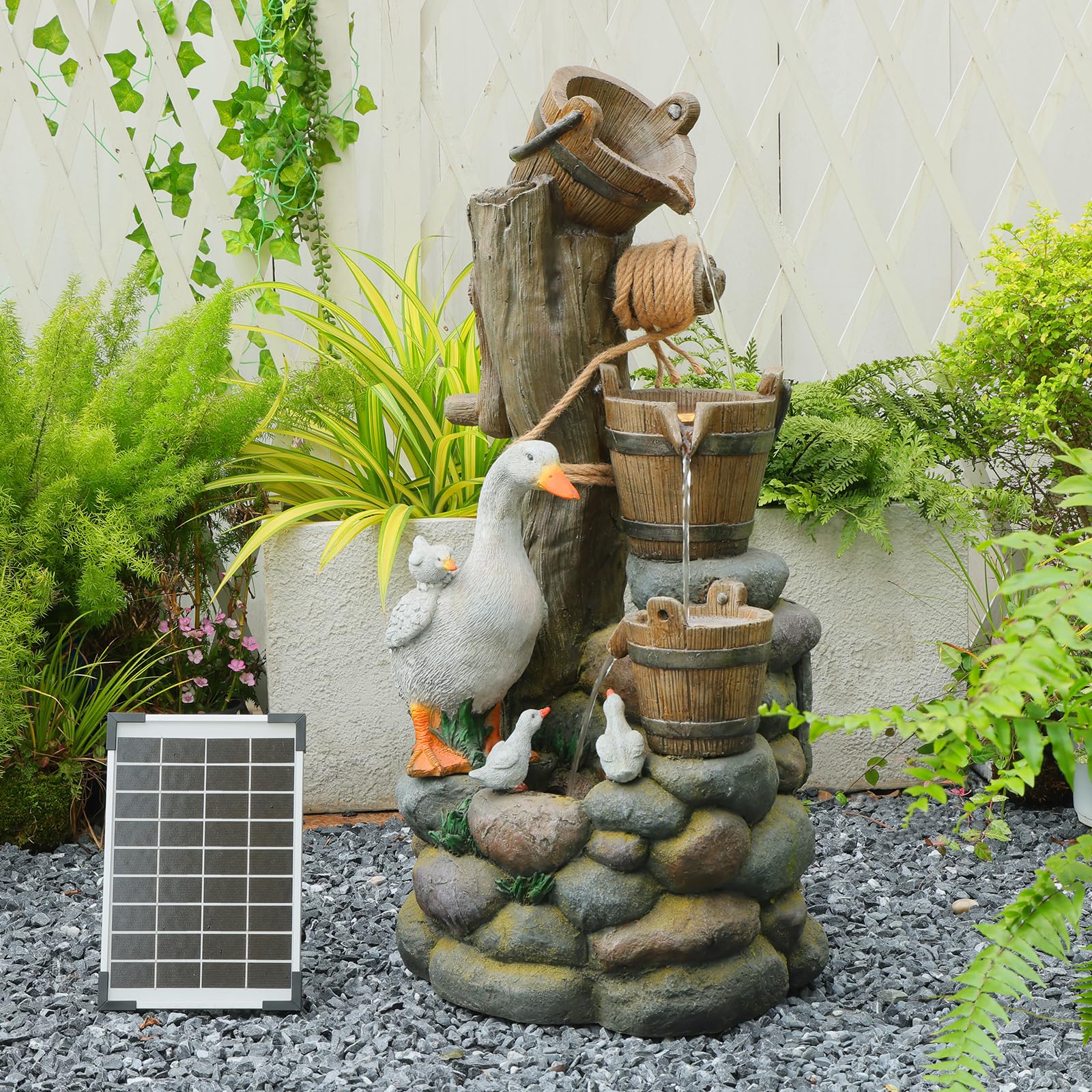 Bumilgar 81 CM Solar Outdoor Garden Water features