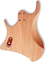 Vista 3 de BexGears DIY estilo sin cabeza kits de guitarra eléctrica cuerpo de caoba duro arce cuello usted construye la guitarra